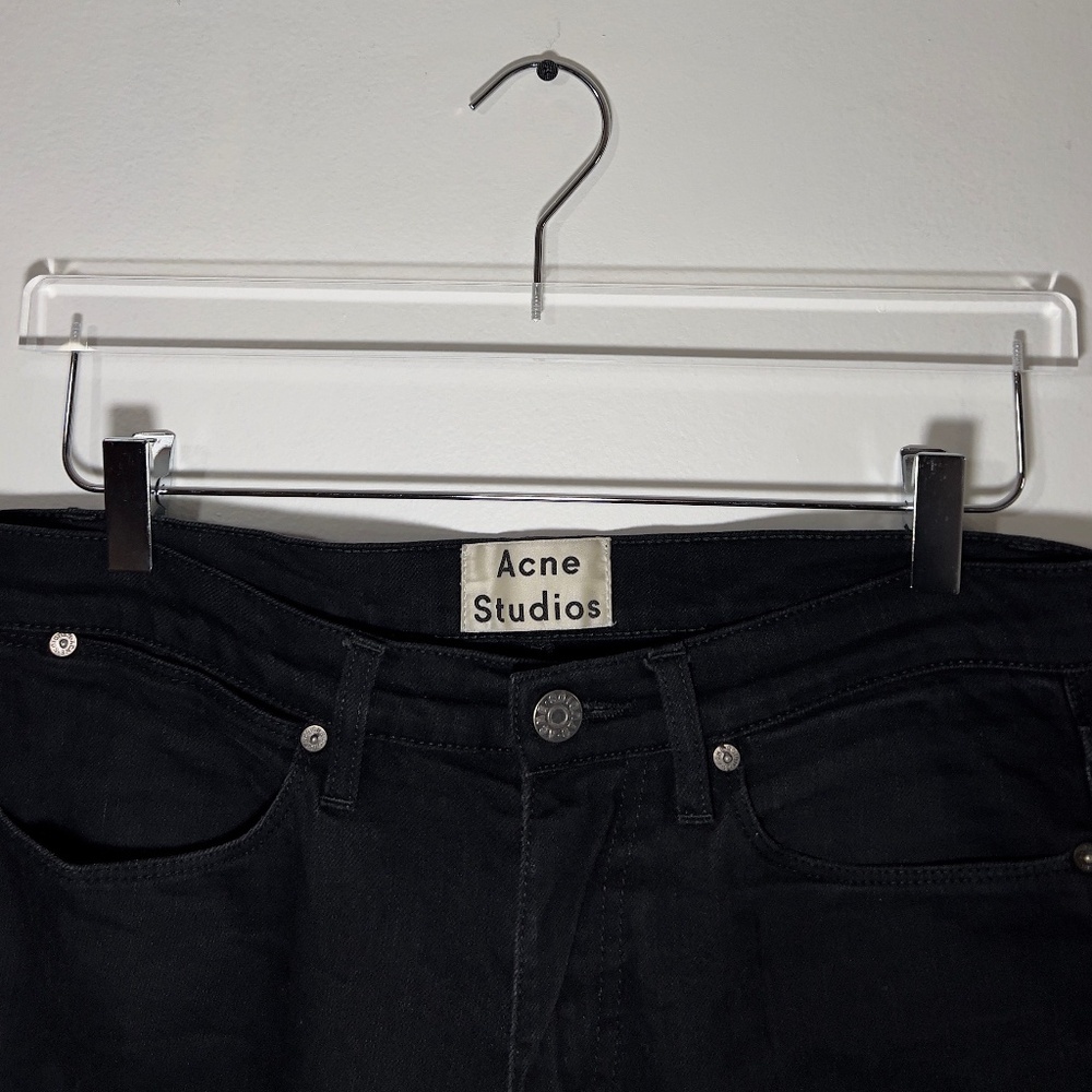 ACNE STUDIOS Max Cash Black Denim Jeans [29x32] MSRP $580